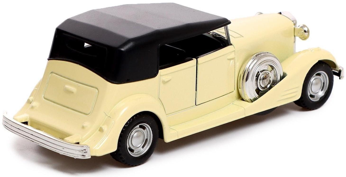 Машина металлическая «Классическая», инерция, открываются двери, 1:32, цвет бежевый