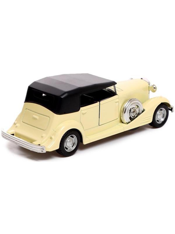 Машина металлическая «Классическая», инерция, открываются двери, 1:32, цвет бежевый