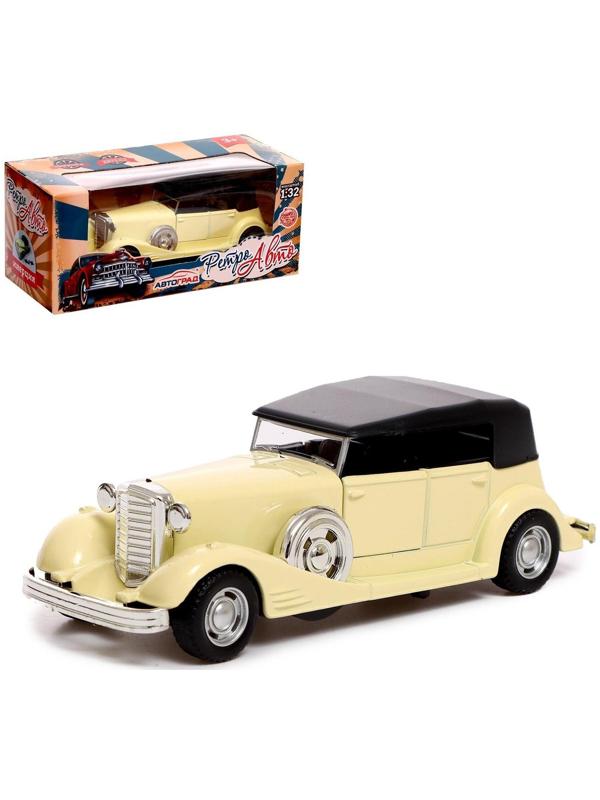 Машина металлическая «Классическая», инерция, открываются двери, 1:32, цвет бежевый