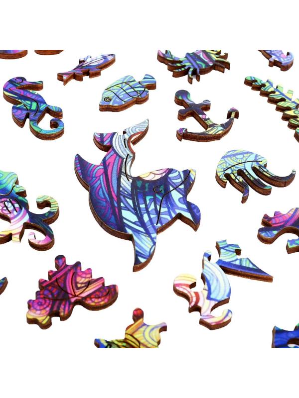 Пазл деревянный фигурный «На гребне волны»