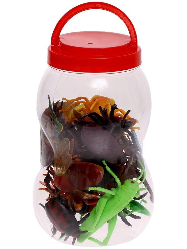 Набор животных «Насекомые», в банке