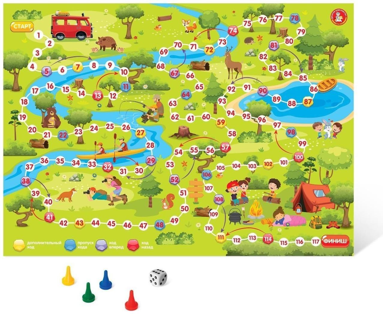 Настольная игра-ходилка «В лесу, 04745