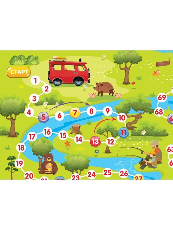 Настольная игра-ходилка «В лесу, 04745