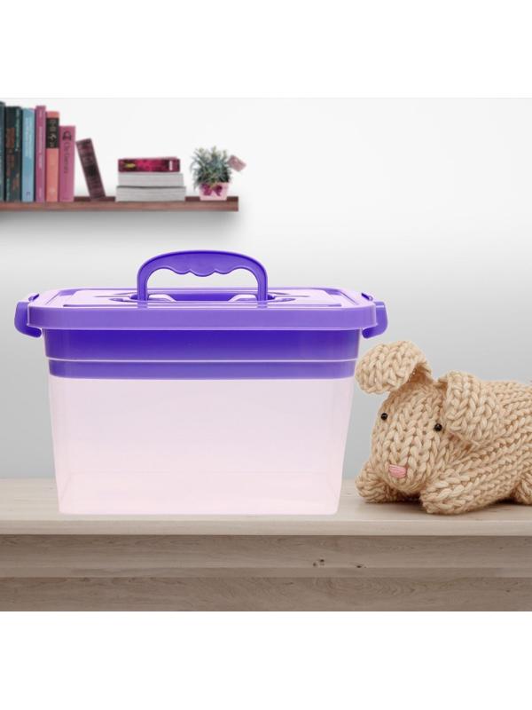 Контейнер для хранения с крышкой и вкладышем 6,5 л, цвет сиреневый