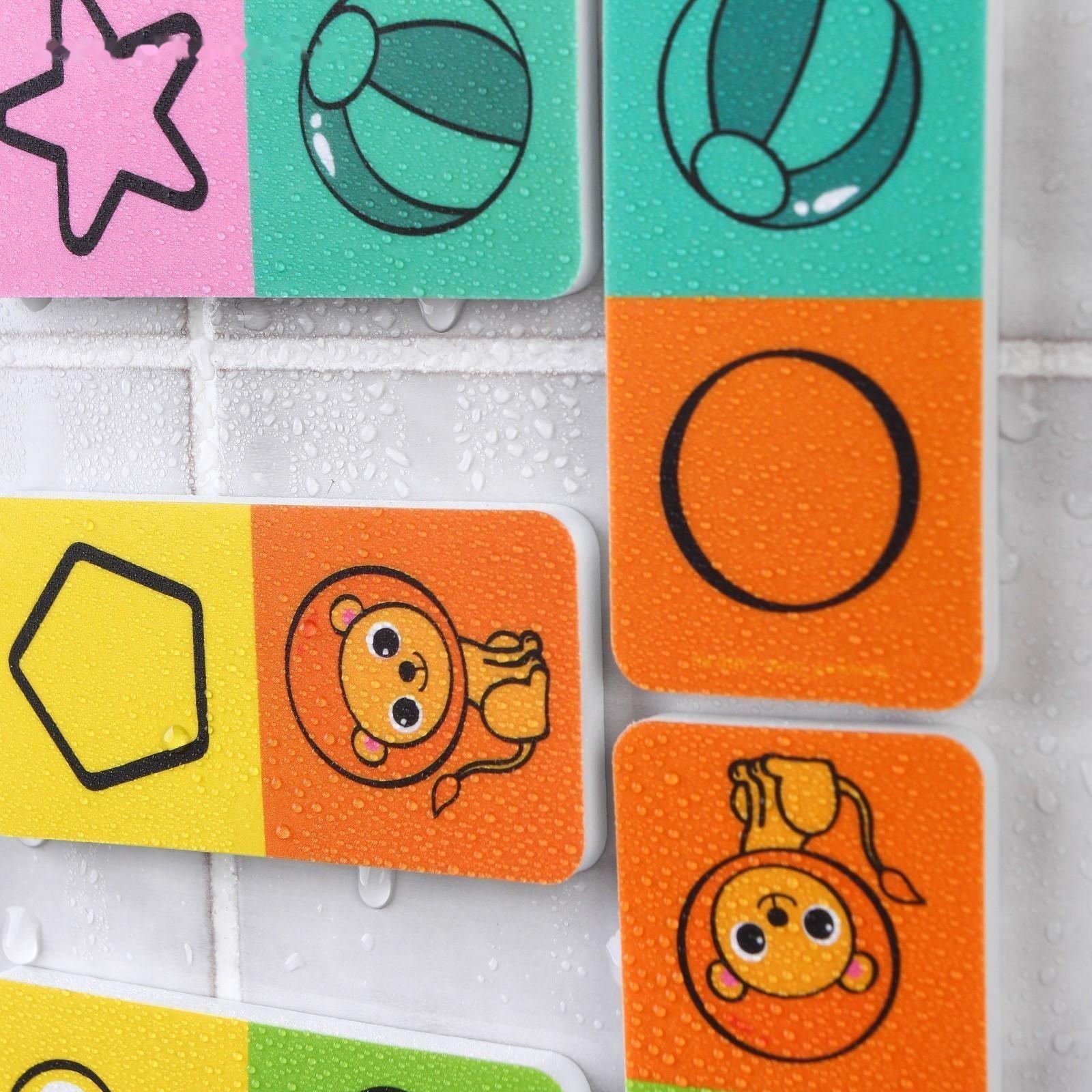 Развивающий набор игрушек для ванны «Домино. Учим цвета и формы», 20 деталей