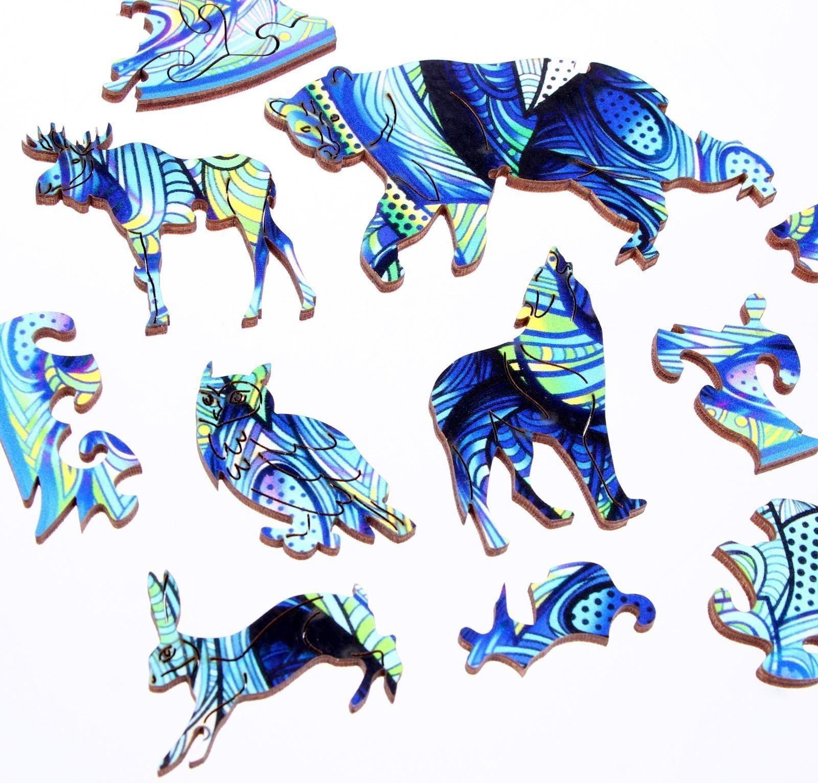 Пазл деревянный фигурный «Мудрый охотник»