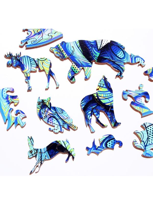 Пазл деревянный фигурный «Мудрый охотник»