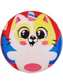 Мяч детский «Котик», 22 см, 60 г, цвета МИКС