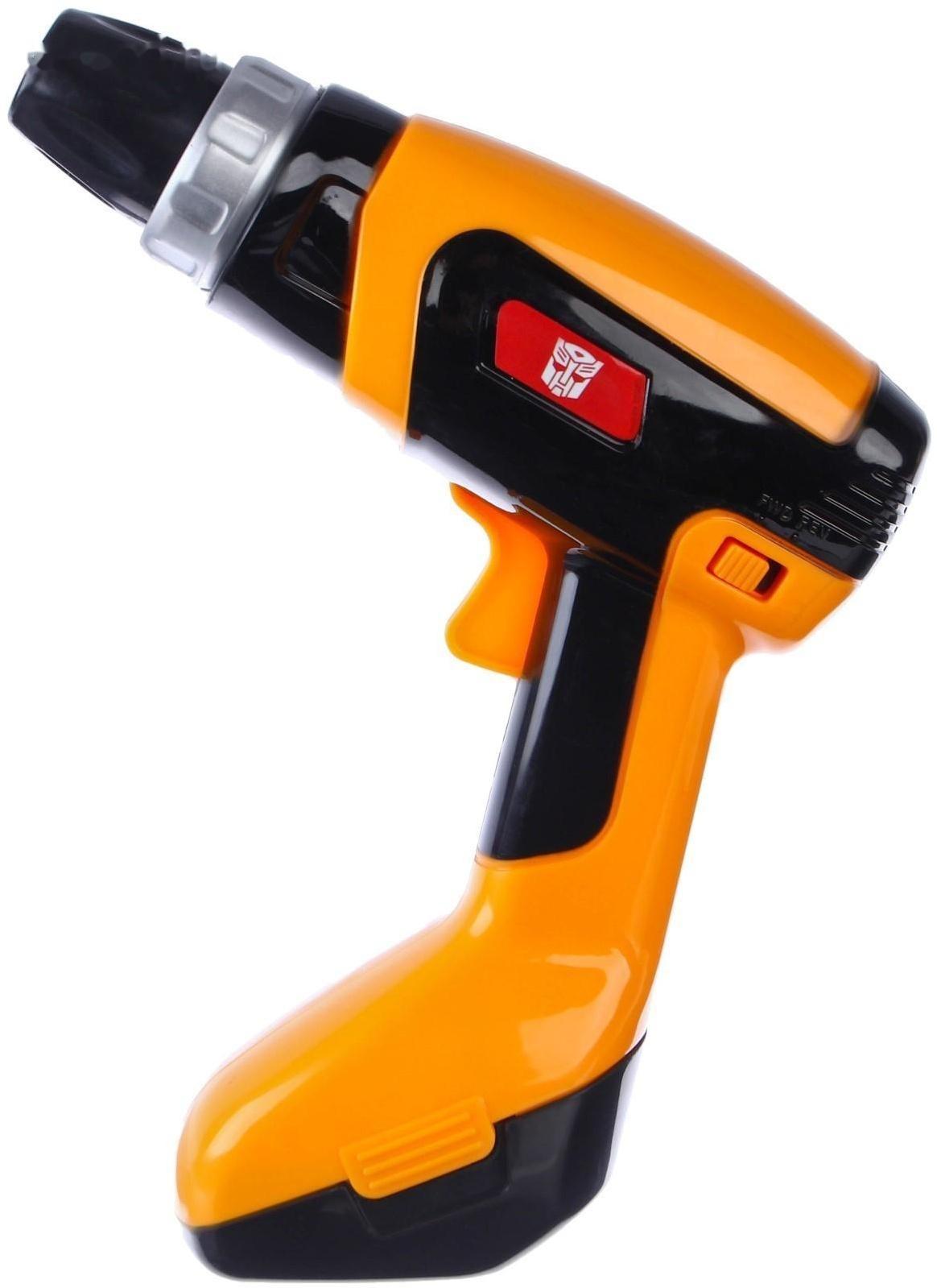 Шуруповёрт Трансформеры, 3 насадки, работает от батареек, Transformers