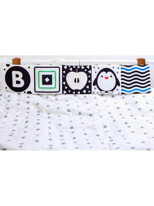 Мягкая книжка-бортик на кроватку по методике Г. Домана «Малыши», с шуршалкой