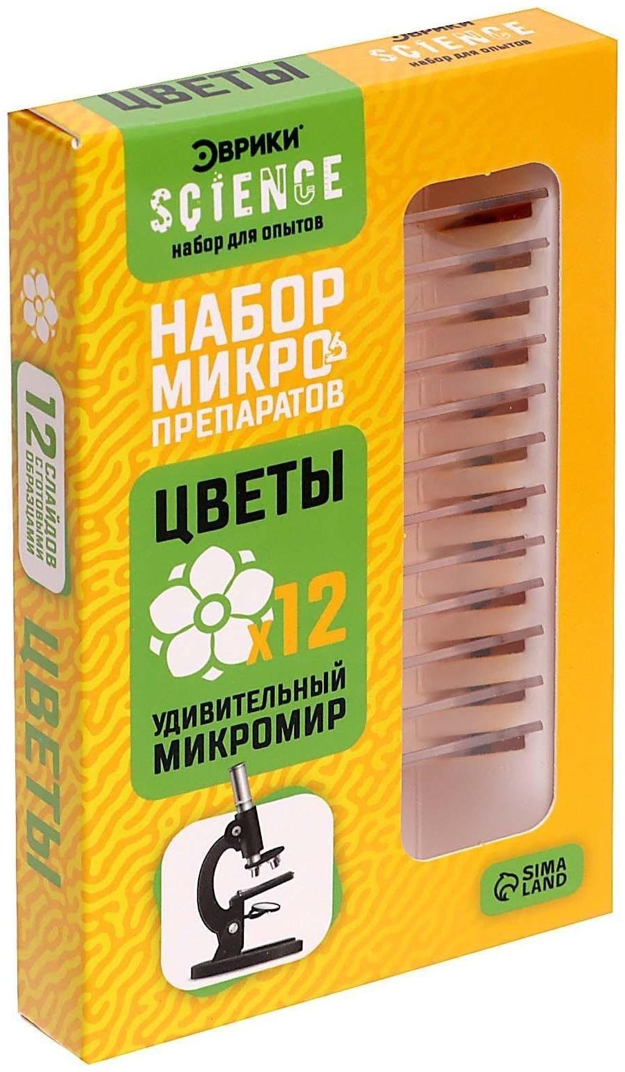 Набор для опытов «Набор микропрепаратов», цветы