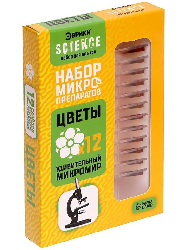 Набор для опытов «Набор микропрепаратов», цветы