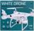 Квадрокоптер WHITE DRONE, камера 2.0 МП, Wi-Fi, цвет белый