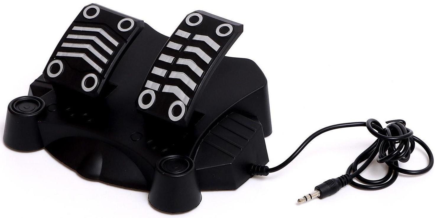 Машина радиоуправляемая RACE, 1:16, педали и руль, работает от батареек, цвет красный