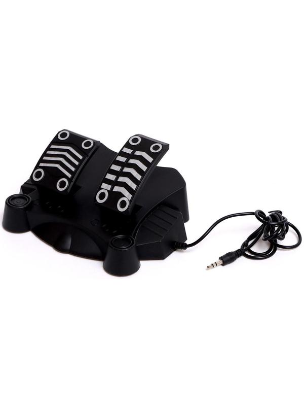 Машина радиоуправляемая RACE, 1:16, педали и руль, работает от батареек, цвет красный