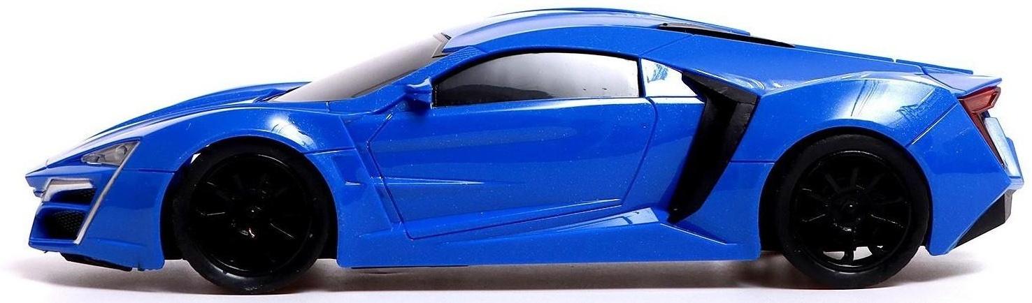 Машина радиоуправляемая RACE, 1:16, педали и руль, работает от батареек, цвет синий