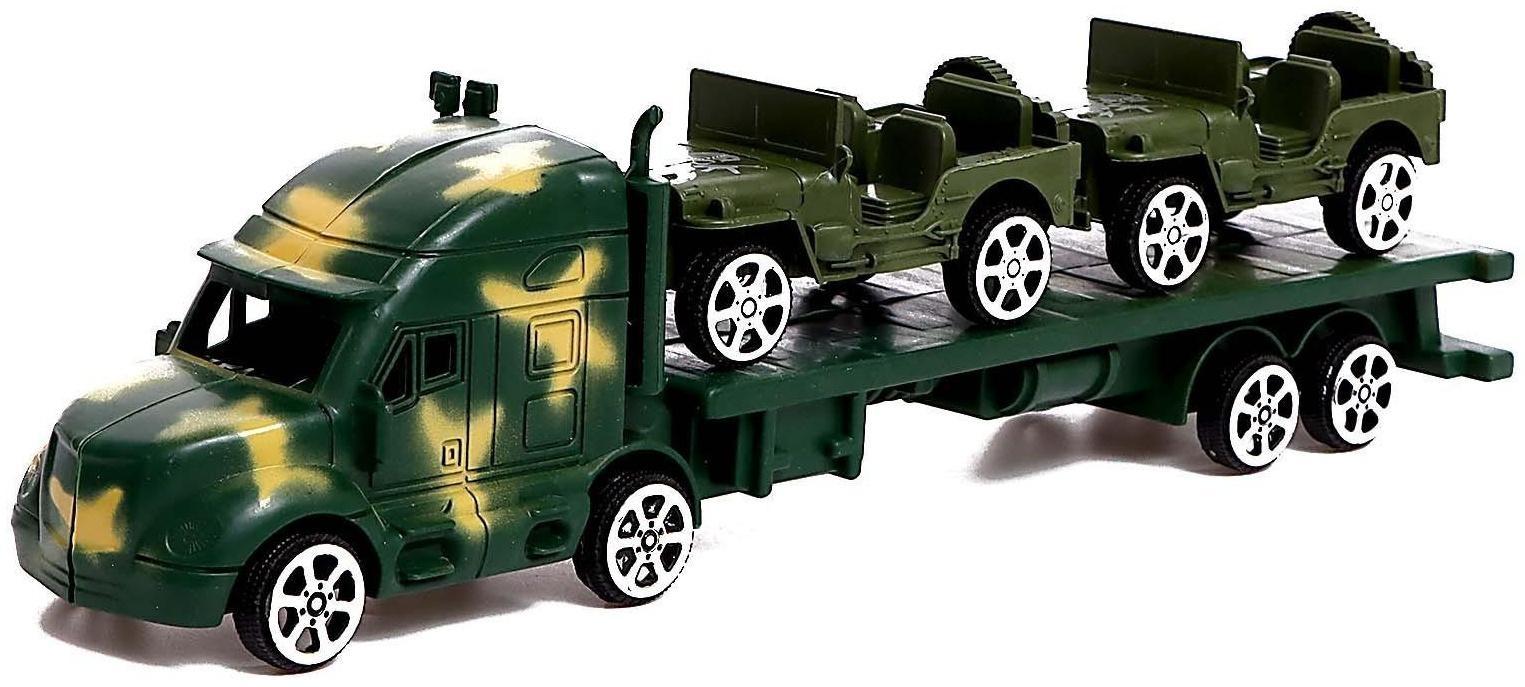 Грузовик инерционный «Военный автовоз»