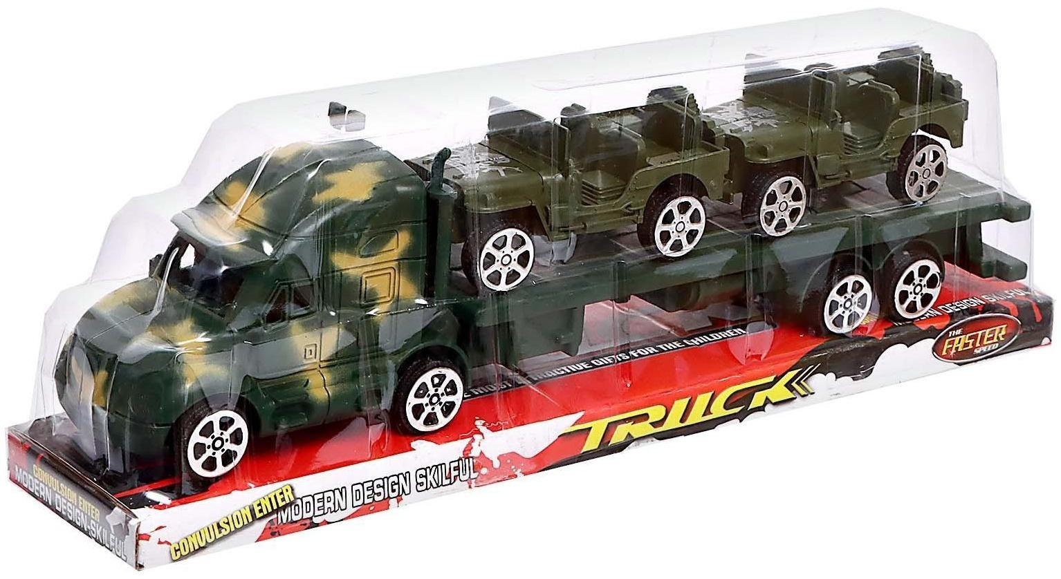 Грузовик инерционный «Военный автовоз»