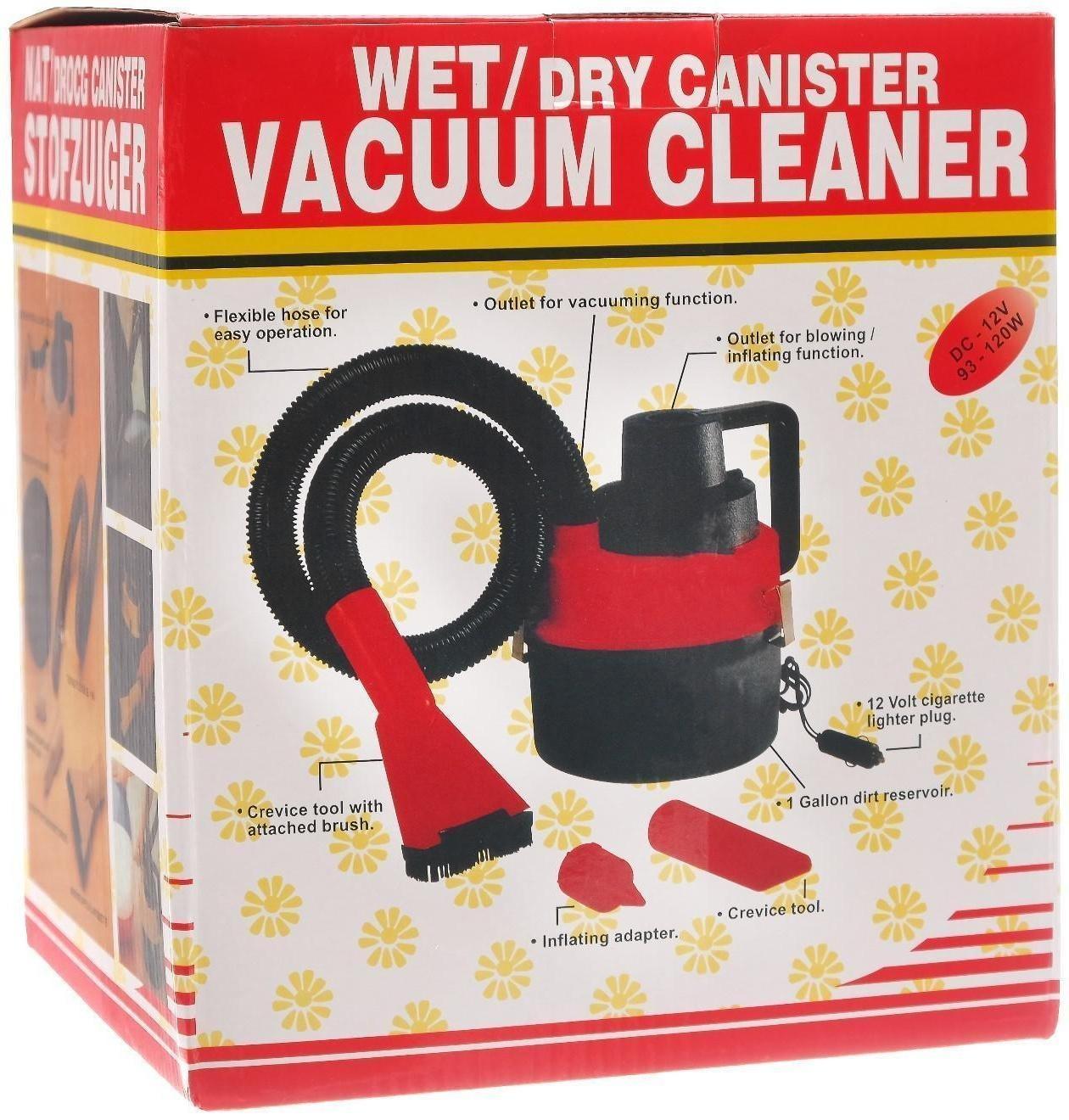 Пылесос автомобильный, 90 Вт, 12 В