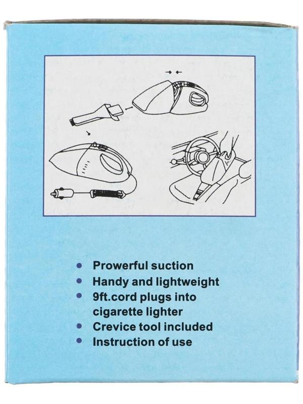 Пылесос автомобильный, 60 Вт, 12 В