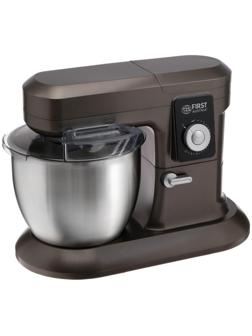 Миксер FIRST FA-5259, планетарный, 1200 Вт, 6.5 л, 10 скоростей, 3 насадки, серый