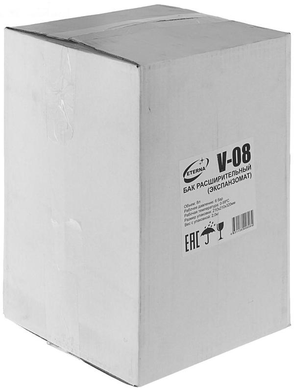Бак расширительный ETERNA V8, для систем отопления, 8 л