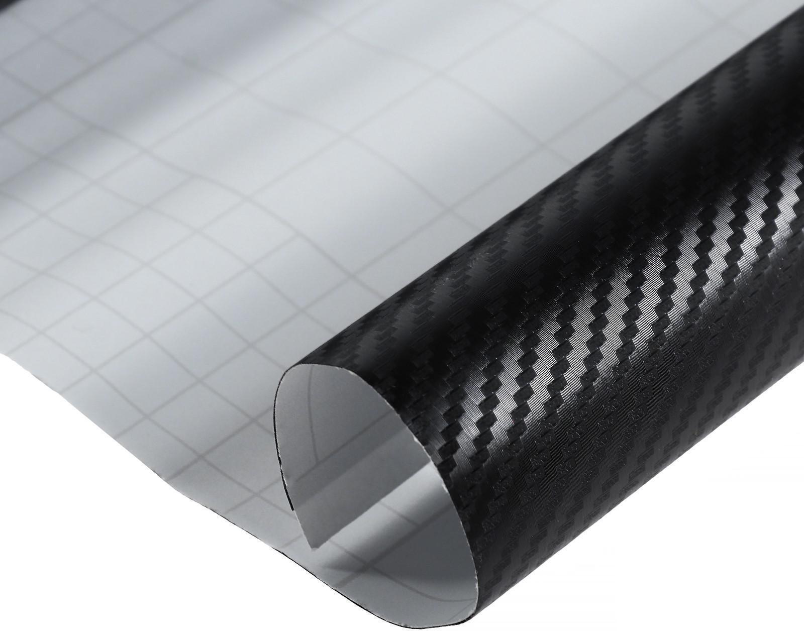 Пленка карбон 3D, самоклеящаяся, 25x30 см, черный