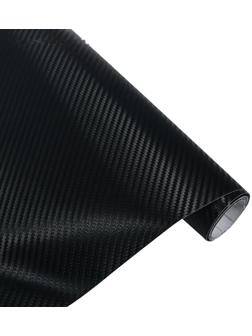 Пленка карбон 3D, самоклеящаяся, черный, 50x200 см
