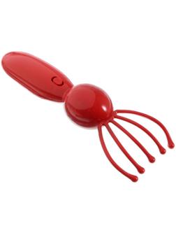 Массажёр для головы Luazon LEM-42, электрический, 2хАА (не в комплекте), красный