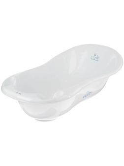 Ванна детская «Кролики» со сливом, 102 cм, цвет белый