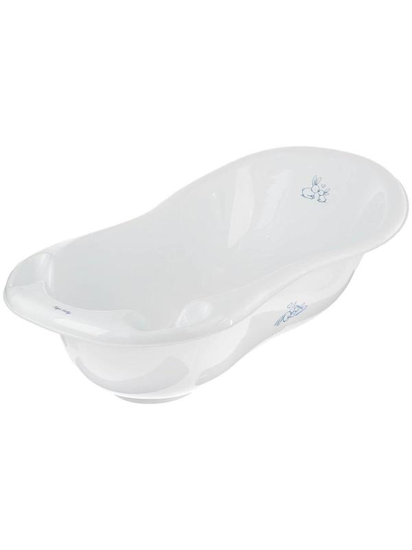 Ванна детская «Кролики» со сливом, 102 cм, цвет белый