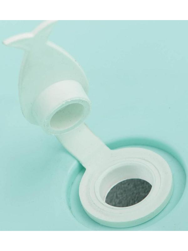 Ванна детская «Кролики» со сливом, 86 см, цвет бирюзовый