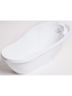 Ванна детская «Кролики» со сливом, 92 см, цвет белый