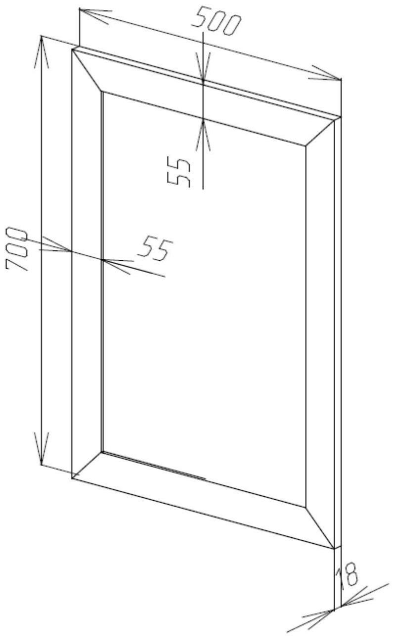Зеркало настенное «Венге», 50×70 см, рама МДФ, 55 мм