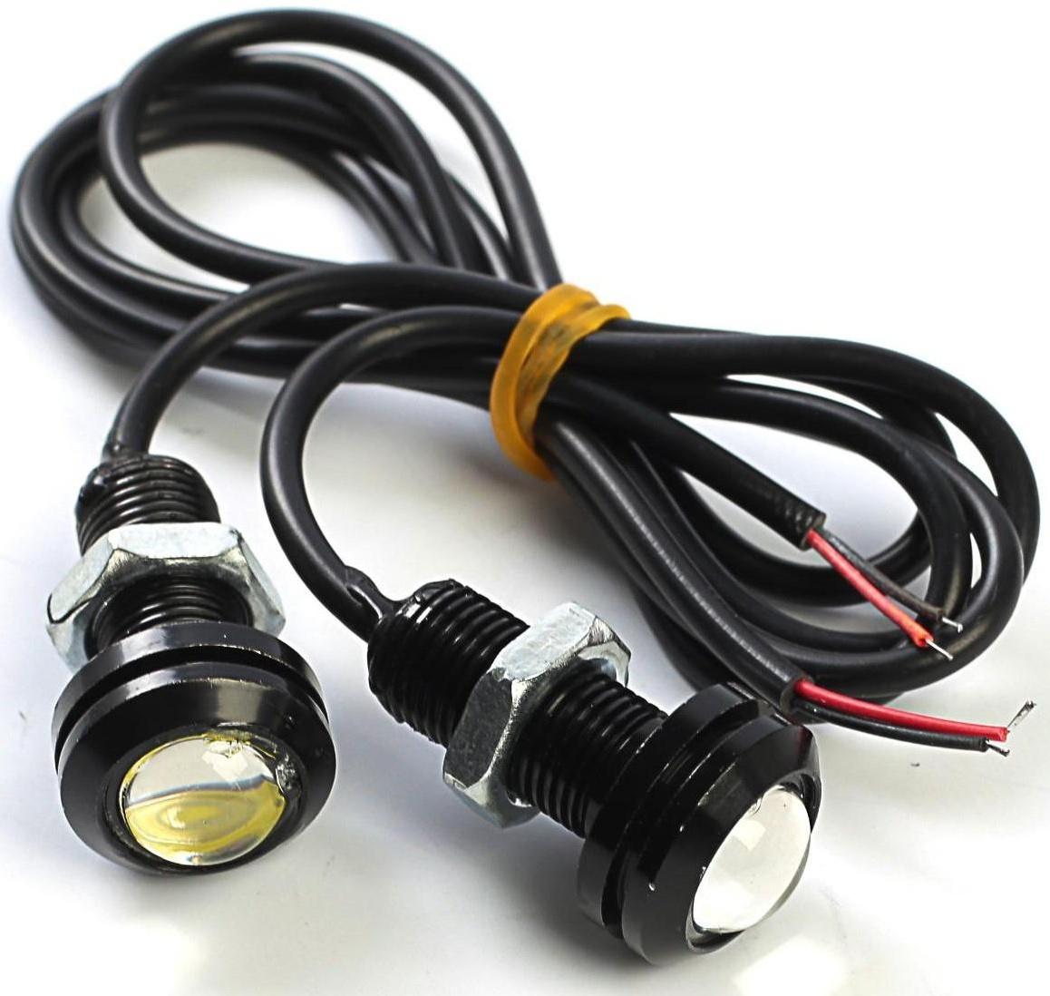 Дневные ходовые огни KS, KS-Н003, 17 х 33 мм, белый, холодный, набор 2 шт