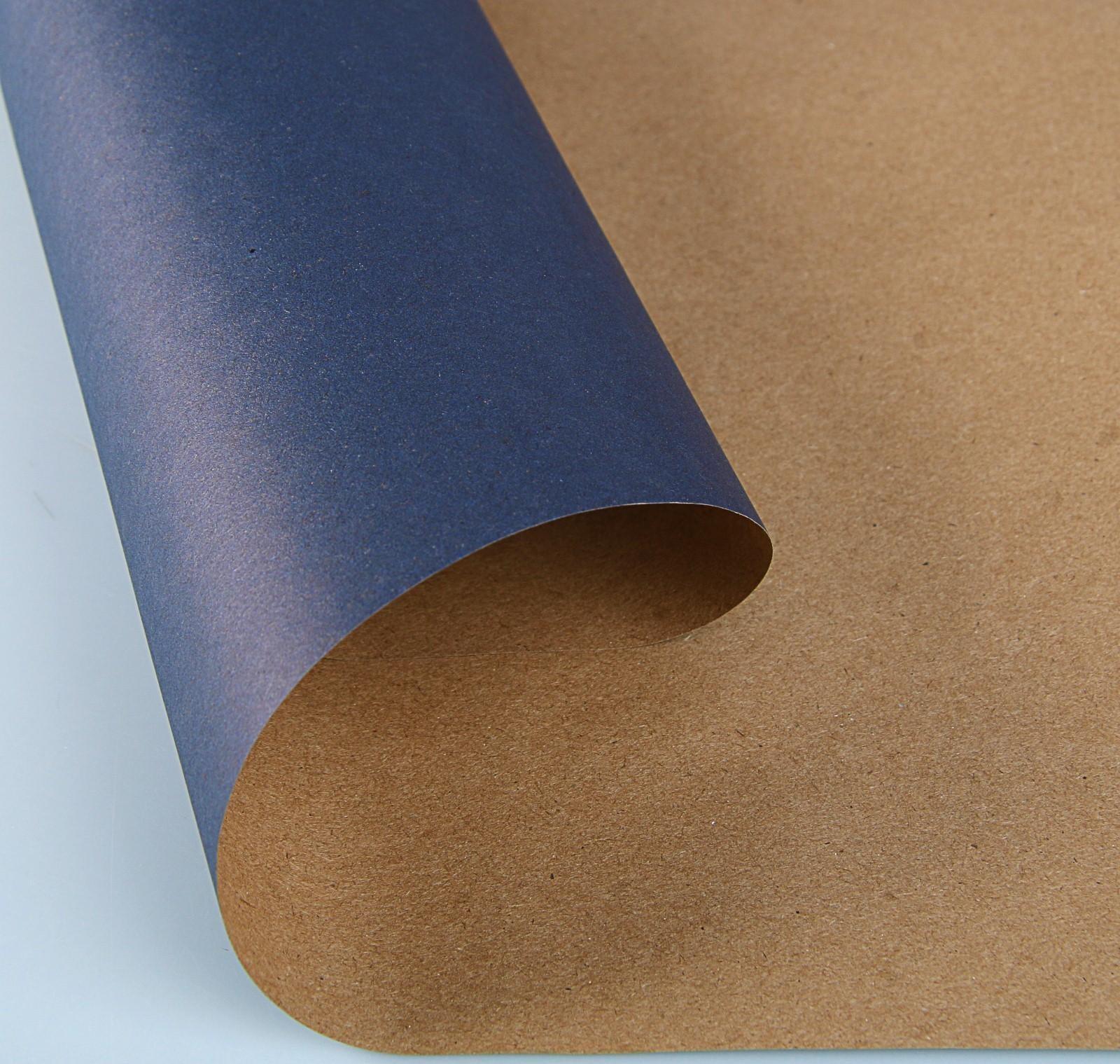 Бумага упаковочная крафт односторонняя «Синий», 0,7 х 10 м, 40 г/м²