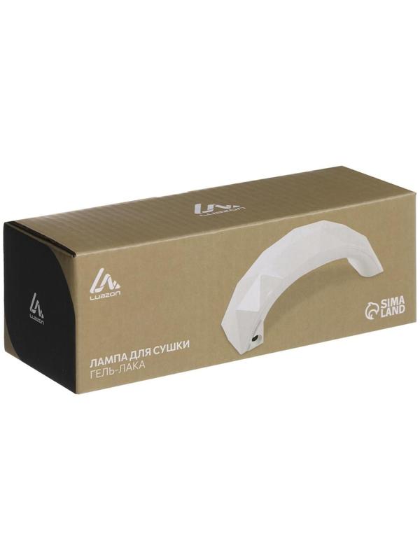 Лампа для гель-лака Luazon LUF-11, LED, 9 Вт, 3 диода, таймер 60 с, USB, белая