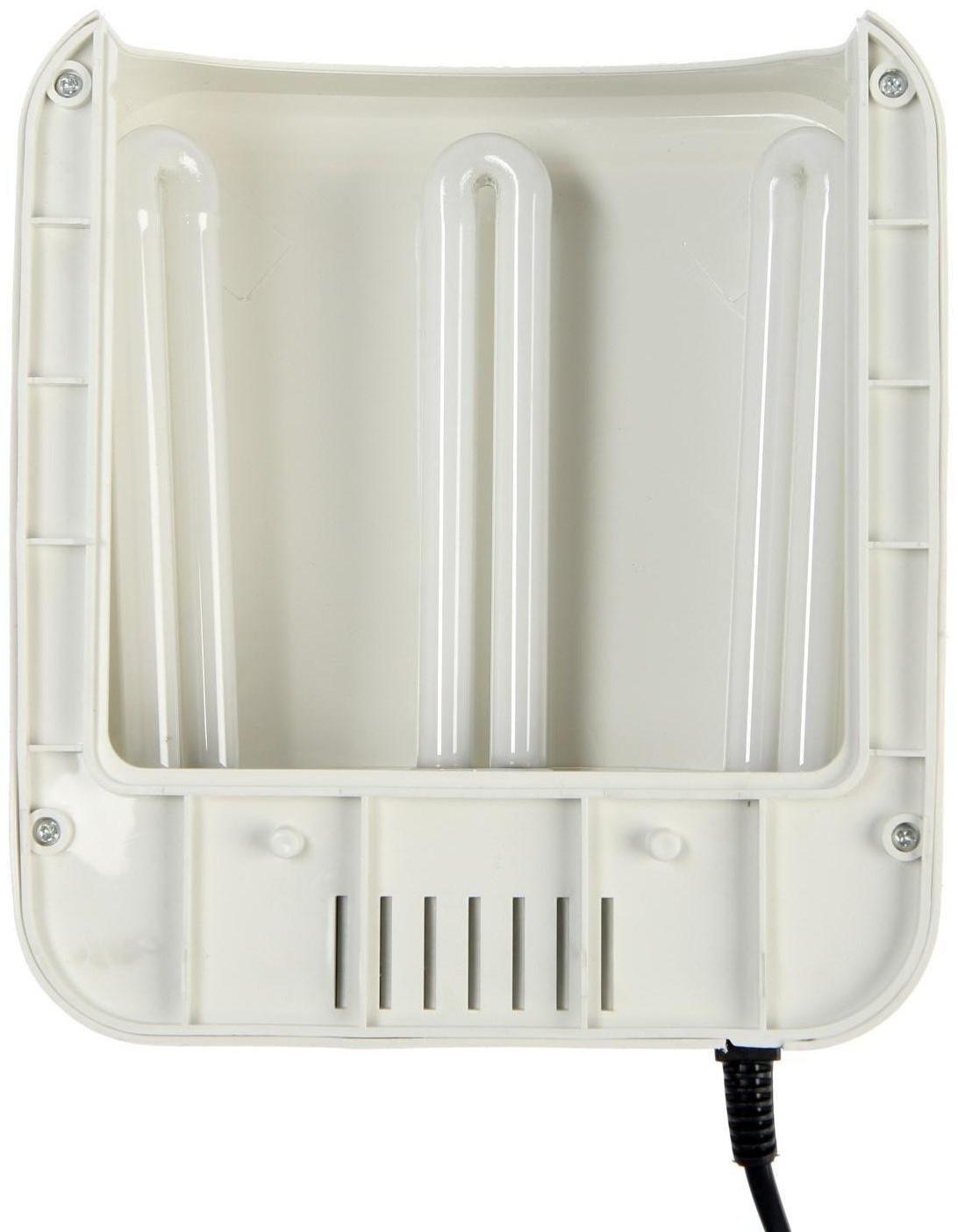 Лампа для гель-лака Luazon LUF-10, UV, 36 Вт, 3 диода, таймер 120 с, 220 В, белая