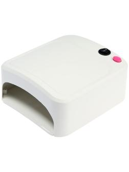 Лампа для гель-лака Luazon LUF-10, UV, 36 Вт, 3 диода, таймер 120 с, 220 В, белая