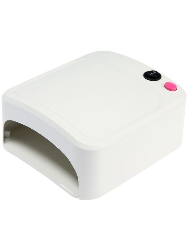 Лампа для гель-лака Luazon LUF-10, UV, 36 Вт, 3 диода, таймер 120 с, 220 В, белая