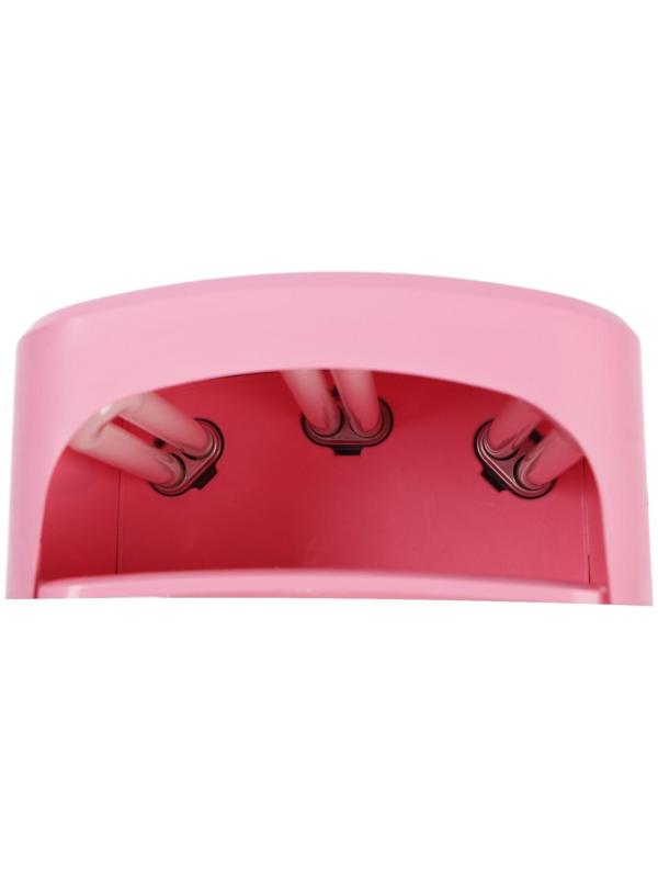 Лампа для гель-лака Luazon LUF-10, UV, 36 Вт, 3 диода, таймер 120 с, 220 В, розовая