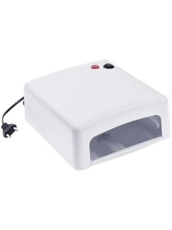 Лампа для гель-лака Luazon LUF-15, UV, 36 Вт, 4 диода, таймер 120 с, 220 В, белая