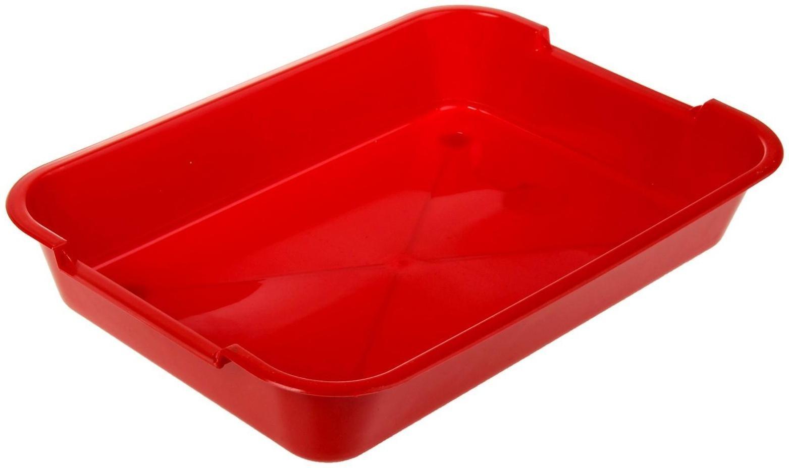 Туалет средний без сетки 36 х 26 х 6,5 см, красный