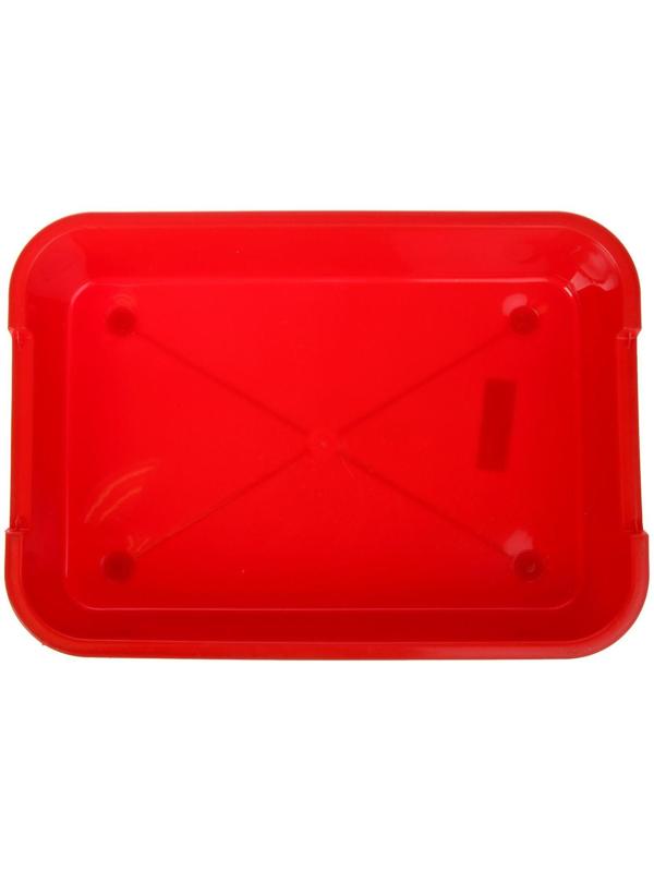 Туалет средний без сетки 36 х 26 х 6,5 см, красный