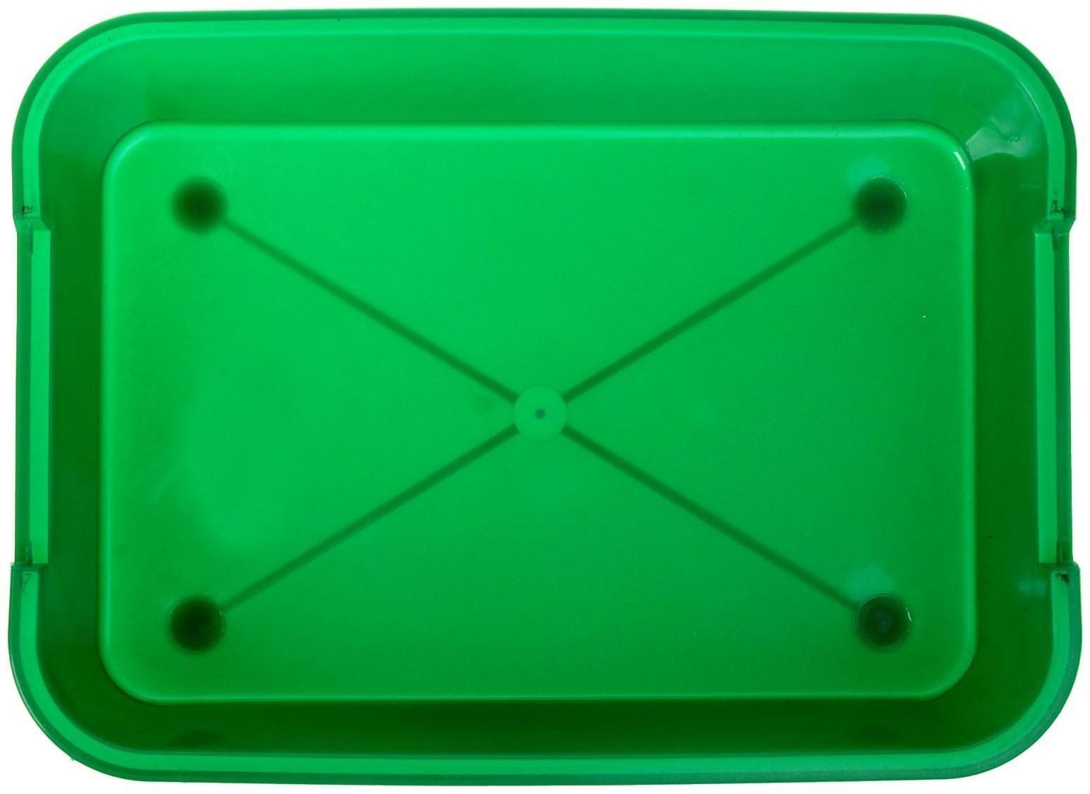 Туалет средний без сетки 36 х 26 х 6,5 см, зеленый