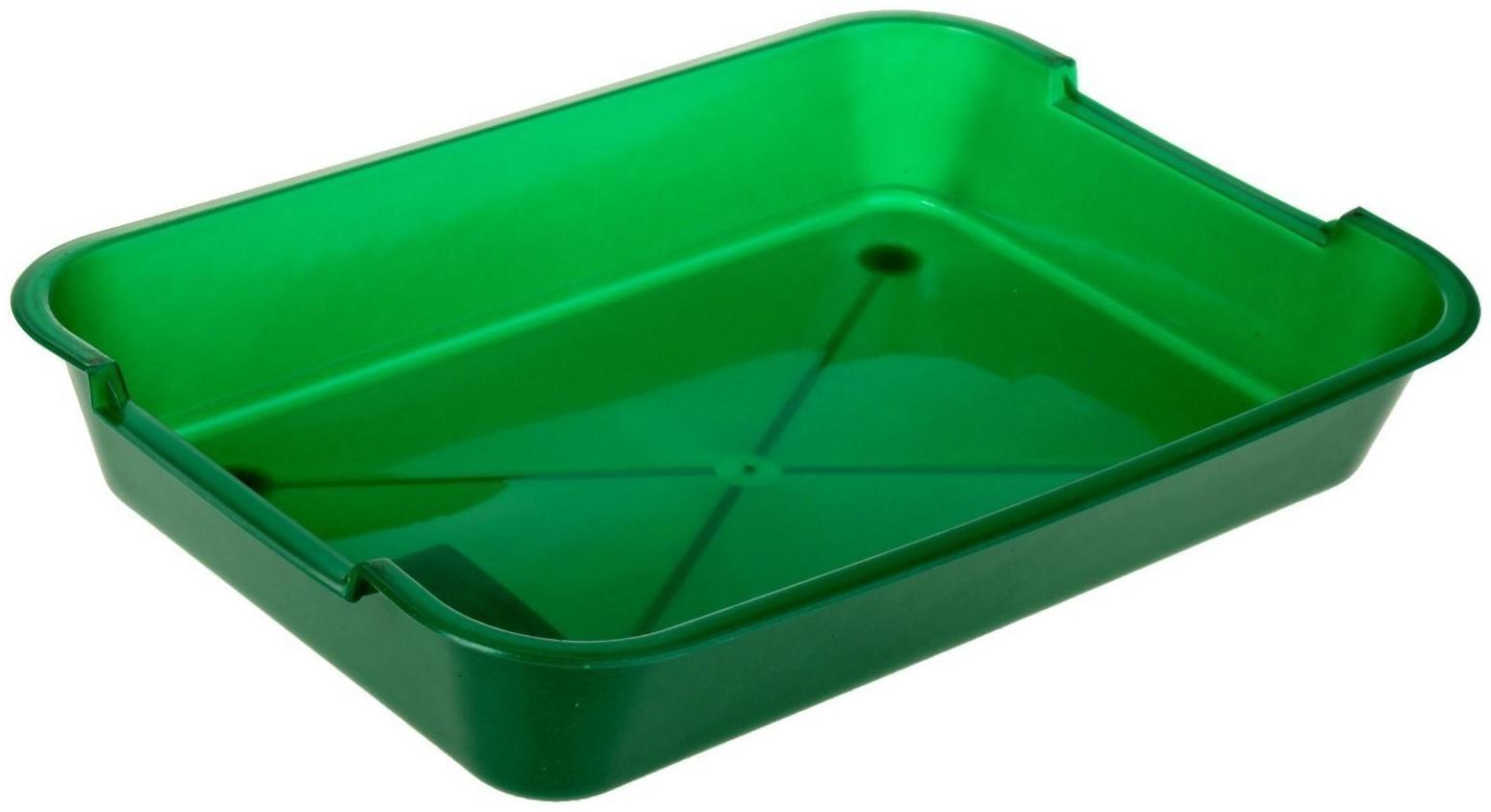 Туалет средний без сетки 36 х 26 х 6,5 см, зеленый