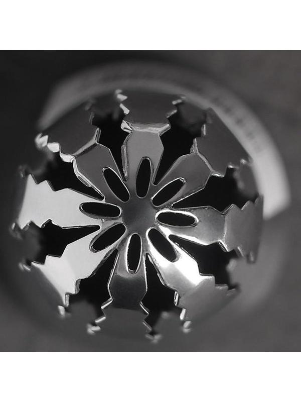 Насадка кондитерская «Сфера.Волна с цветком», d=3 см, выход 2,3 см, нержавеющая сталь