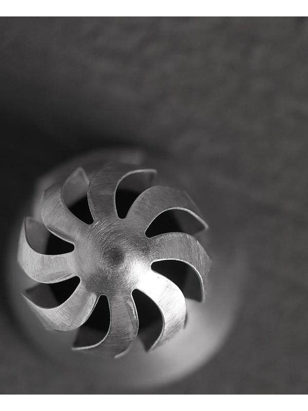 Насадка кондитерская «Сфера.Прорези изогнутые», d=3 см, выход 2,3 см, нержавеющая сталь