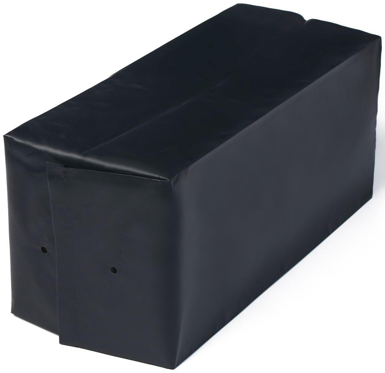 Пакет для рассады, 8 л, 15 × 34 см, полиэтилен толщиной 100 мкм, с перфорацией, чёрный, Greengo