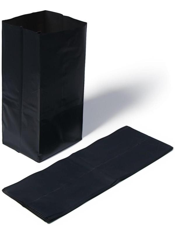 Пакет для рассады, 8 л, 15 × 34 см, полиэтилен толщиной 100 мкм, с перфорацией, чёрный, Greengo